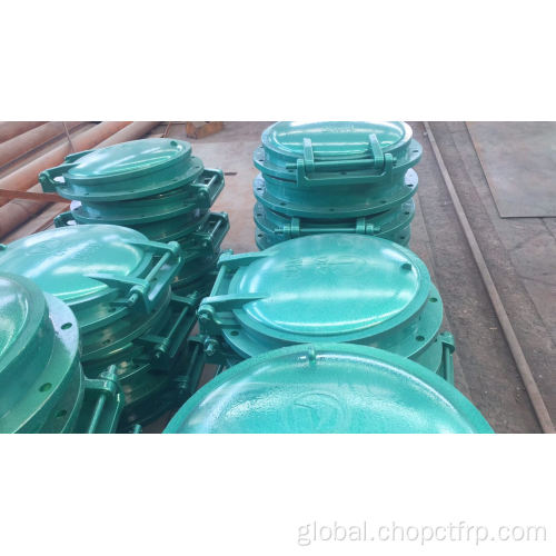 Flap Valve FRP/GRP fiberglass flap valve for drain water back flow HDPE frp flap gate Fish pond drainage Manufactory